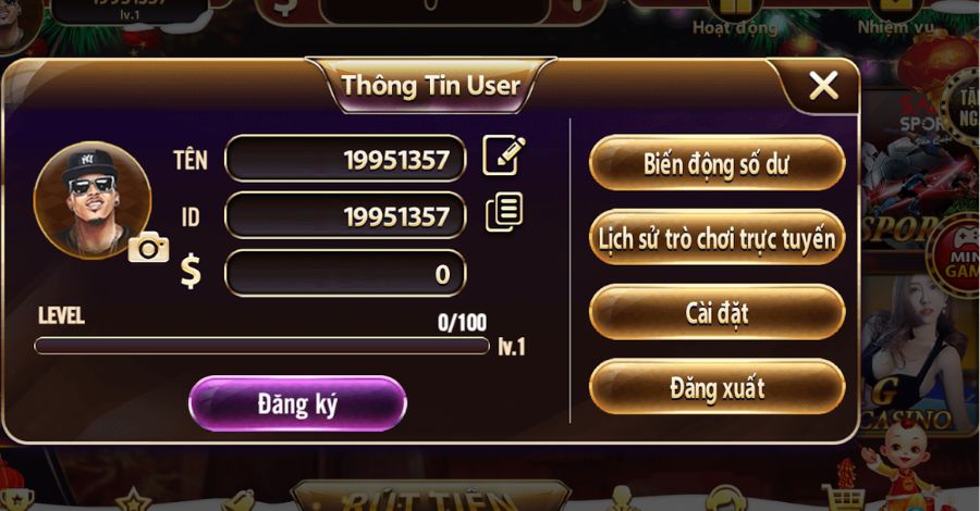 Đăng ký hội viên chính thức trước khi tiến hành nạp tiền Tài Xỉu Online