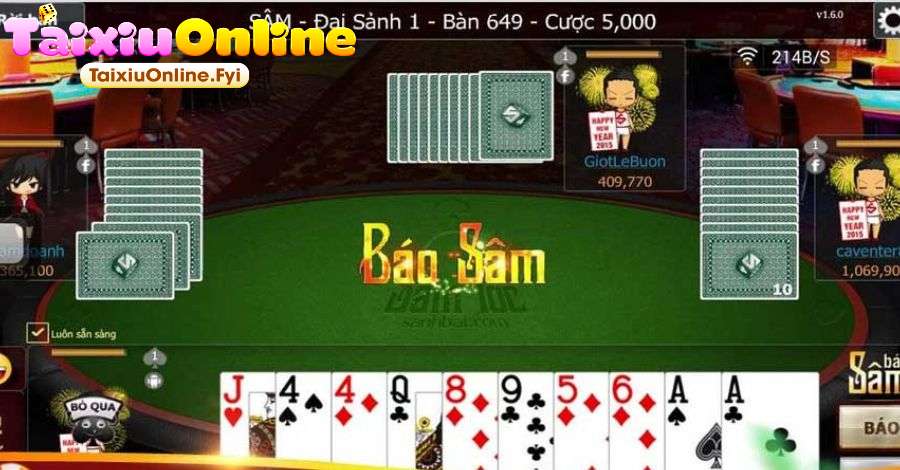 Game bài Sâm cung cấp nhiều thế bài đặc biệt